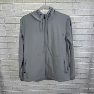 Vuori Outdoor Trainer Shell Jacket Platinum Linen Texture Womens S Running